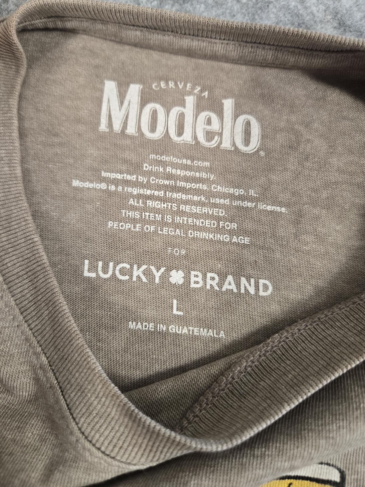 Lucky Brand Modelo Flowers Graphic Tee L NWT Festival Street gallery