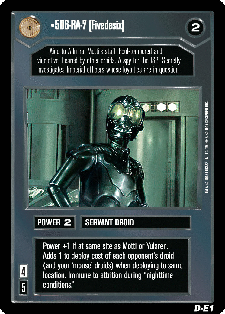 SWCCG Premiere Dark Side C/U/R Singles [choose card] Star Wars CCG