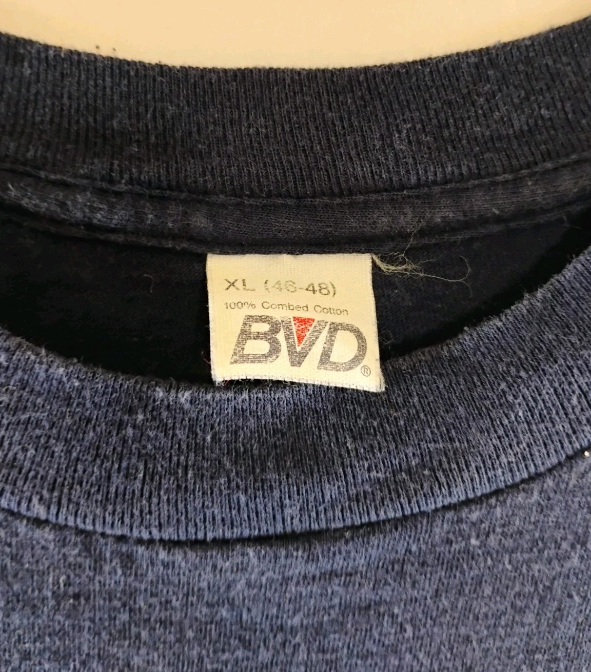 BVD Pocket T Shirt Navy Blue Slight Sun Fade XL 46-48 Lot (6) Vtg USA Made gallery