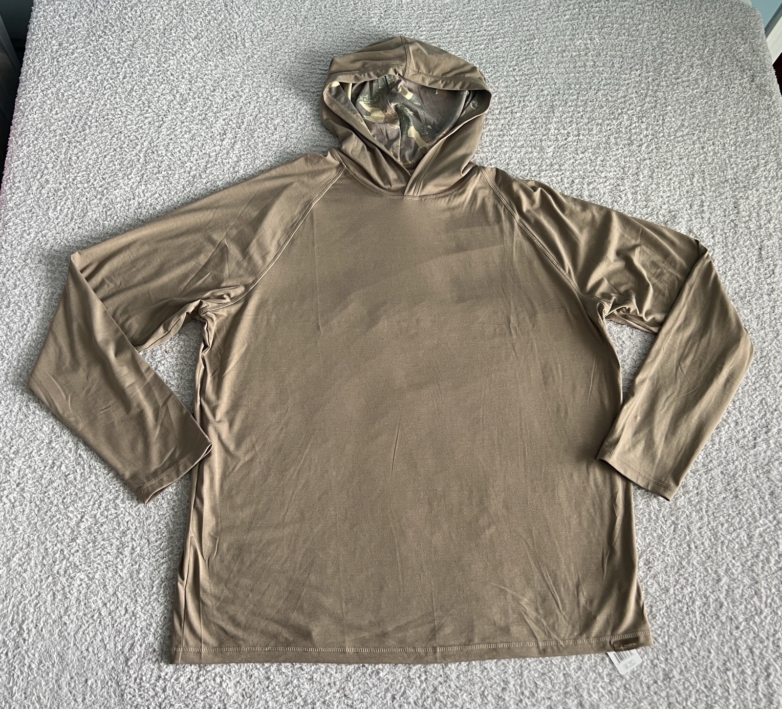 Habit Hooded Shirt Men’s Large Brown Hooded Performance Wicking Stretch Bamboo gallery