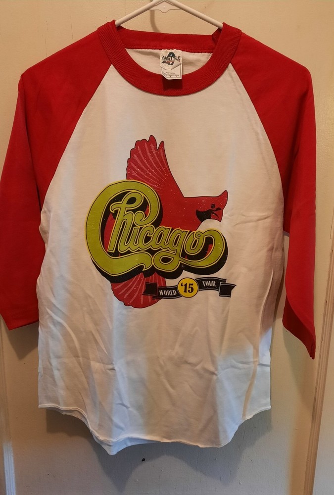 Official Chicago 2014 World Tour 3/4 Length Sleeve T Shirt S
