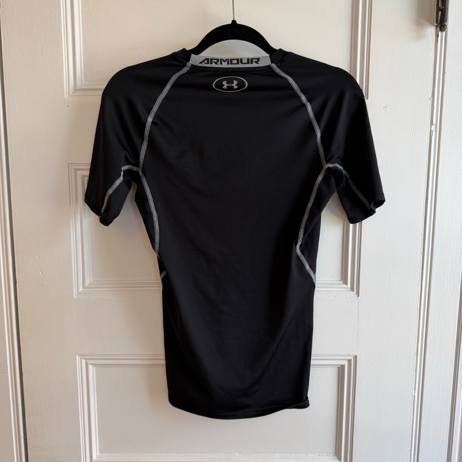 Under Armour HeatGear Compression Shirt Black Mens S Short Sleeve Athletic gallery