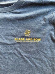 Medium (M) Blue Blade and Bow Whiskey T-shirt