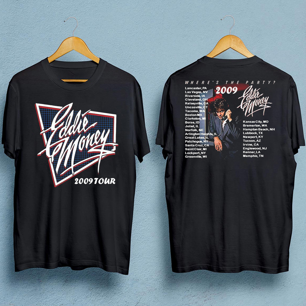 NEW Eddie Money double-sided T-shirt Black unisex All Sizes XZ131