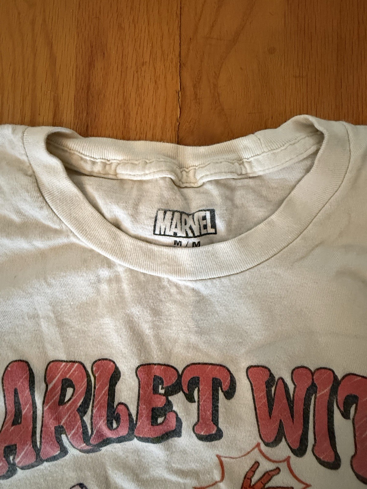 Marvel Scarlet Witch Wanda Graphic White Men's Short Sleeve Crew Neck T-Shirt M gallery