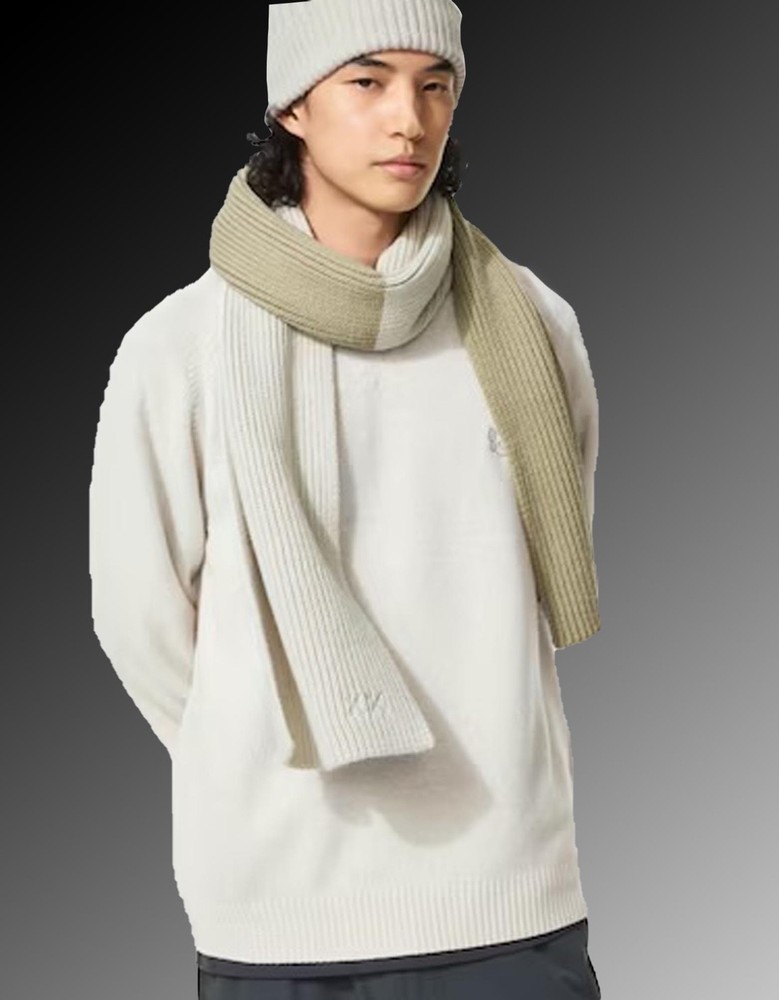 Kaws Winter X Uniqlo Heattech Knitted Scarf Off White