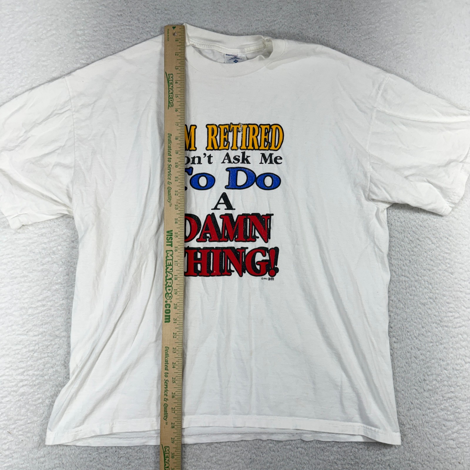 Vintage 90s Retired Don’t Ask Me Tshirt Funny Grandpa Ironic Sarcasm Dad Joke XL gallery