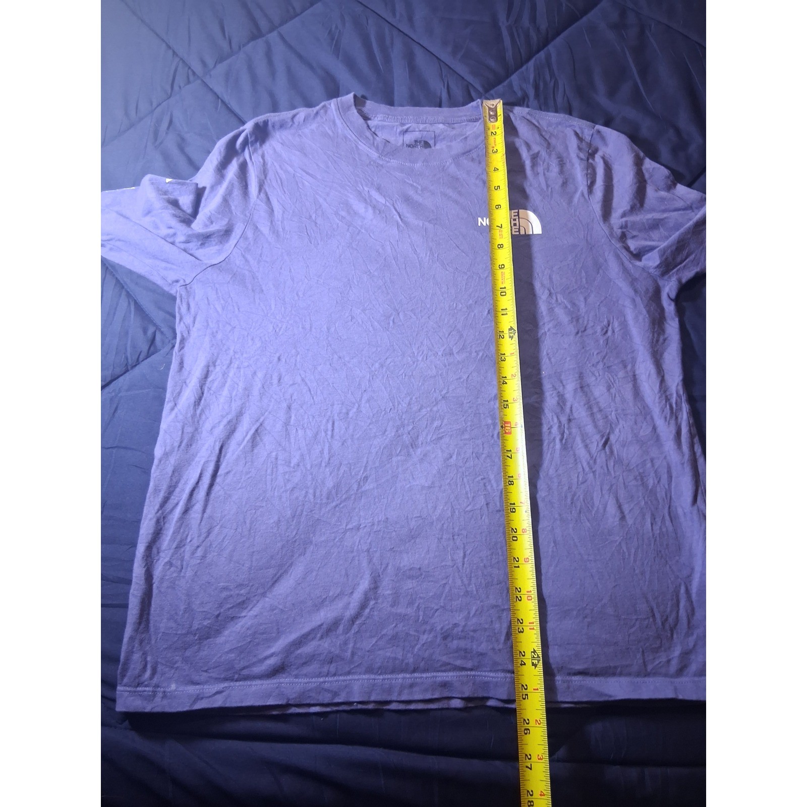 The North Face Mens Long Sleeve Graphic T-Shirt Purple Mountain Logo Large gallery