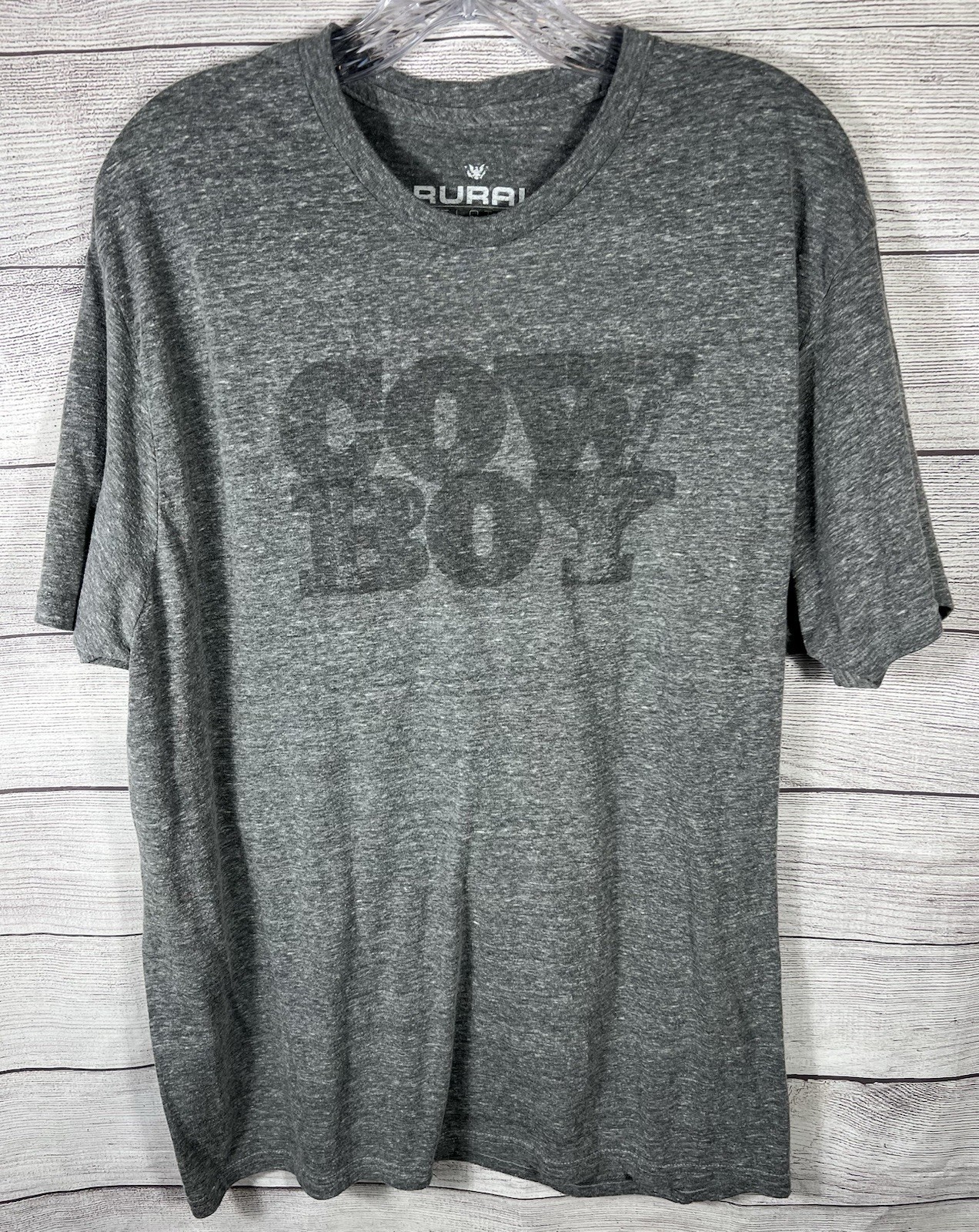 Rural Cloth XL Gray Boy Graphic Tri Blend T Shirt Men’s gallery