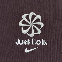 Nike Max90 Playing Field Long Sleeve Tee Mens L Loose Fit Brown Embroidered Logo