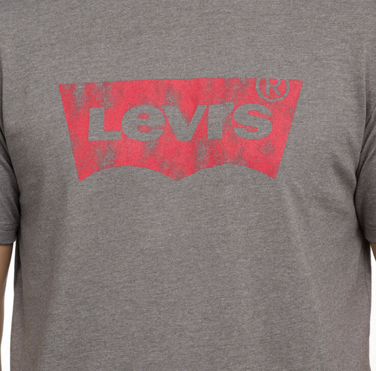 Levi's T Shirt Tee Levi Strauss Graphic Lt Grey Tee Size Large NEW gallery