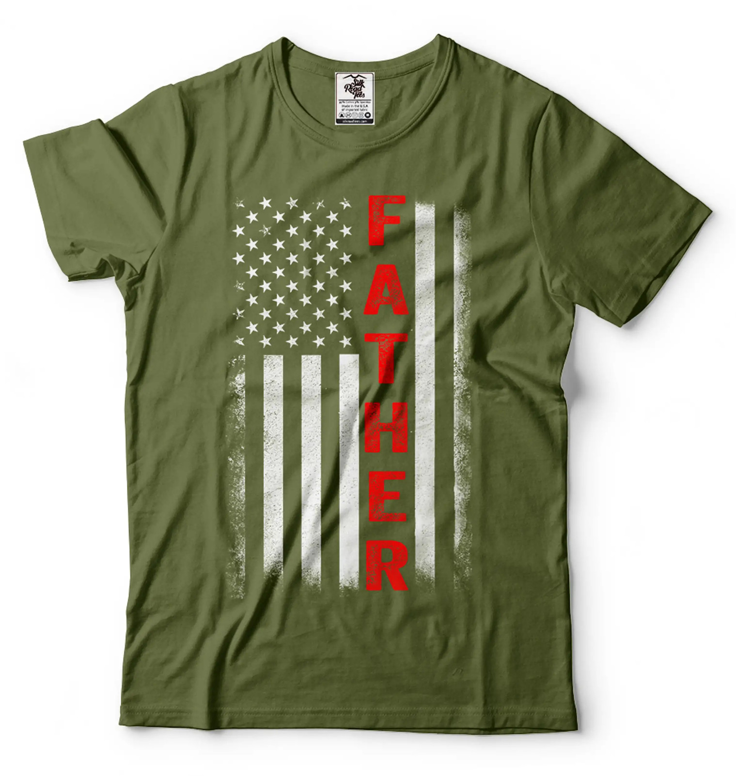 Mens Father Patriotic Shirt USA Flag Patriotic Tee Father's Day Patriotic Shirt gallery