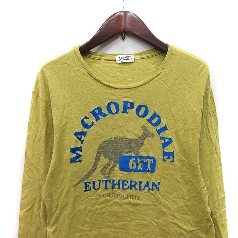 Journal Standard Long Sleeve T-Shirt M Yellow Cut and Sewn Used gallery