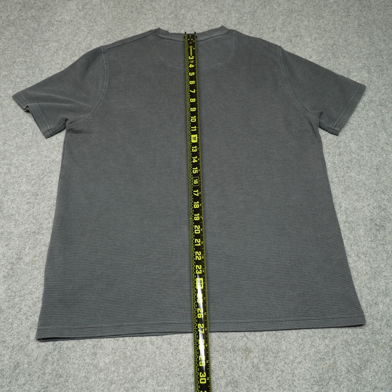 COMMON PEOPLE T-Shirt Men's Gray M Textured Crew Neck Cotton Blend Top gallery