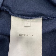 GIVENCHY STANDARD T-shirt Crew neck cut sew BM71JA3YJ5 Navy Size: