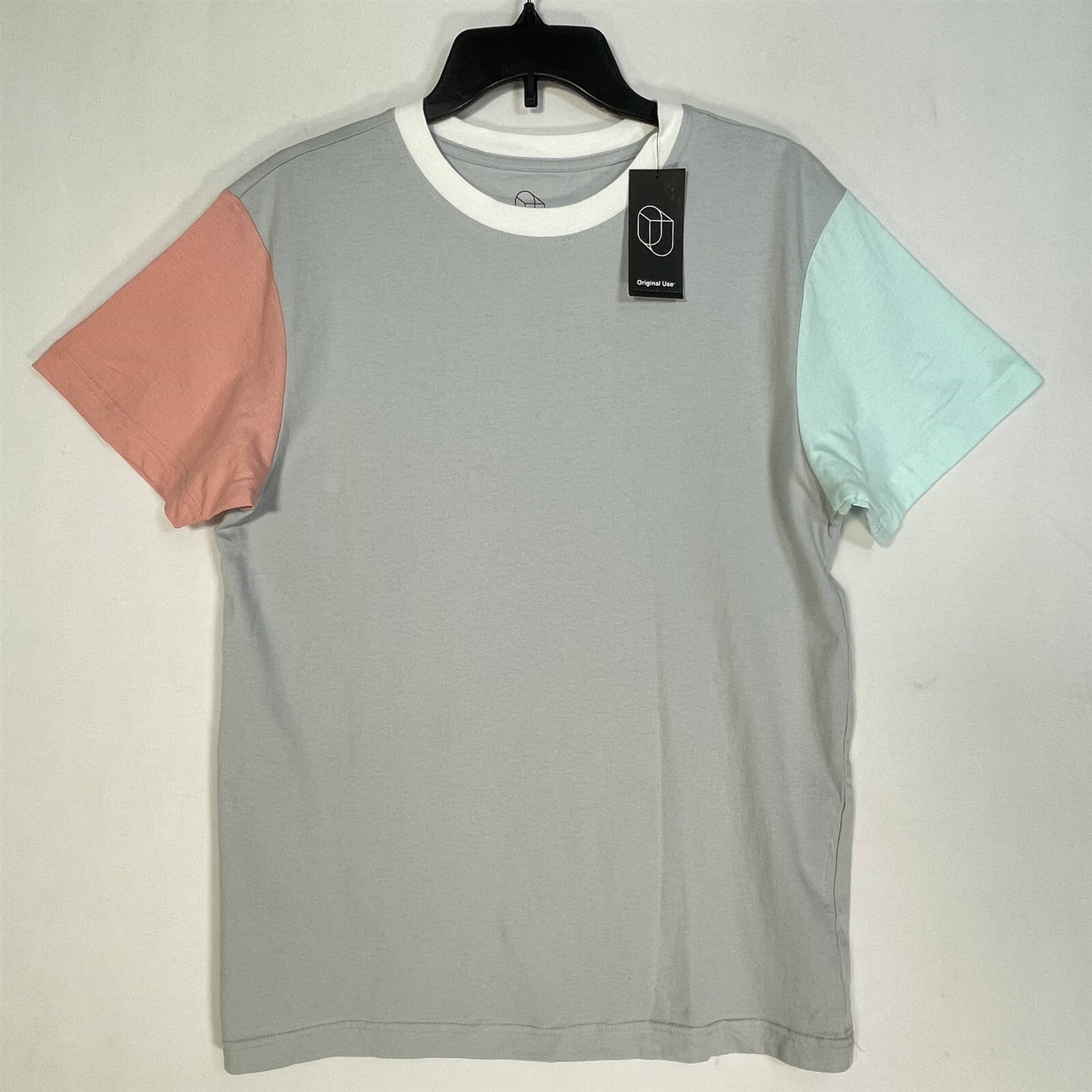 Original Use Colorblock T-Shirt Mens Small Short Sleeve Crew Neck Stretch