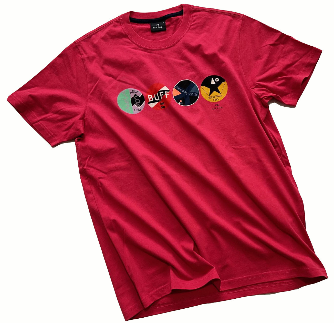 PAUL SMITH 100% ORGANIC COTTON RED T-SHIRT / TOP BNWT RARE SZ-XL semi fitted gallery