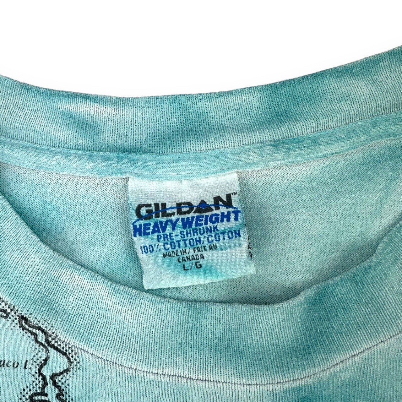 Vintage 90s All Over Print Caribbean T Shirt Mens Large Blue Map Multicoloured gallery