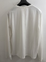 NWT Helmut Lang Men’s White Oversized Fit Long Sleeve Pocket T-Shirt $175