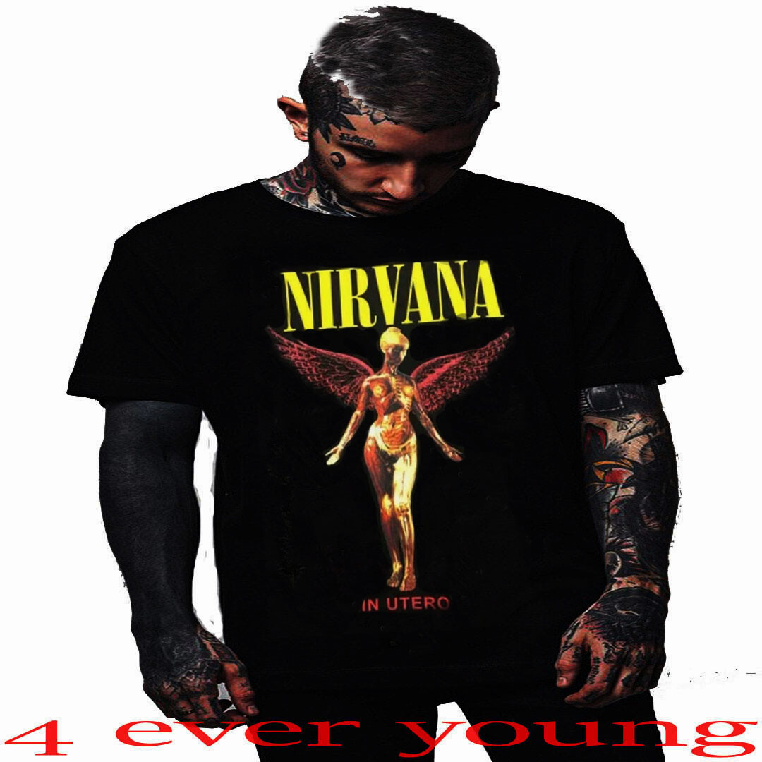NIRVANA IN UTERO PUNK ROCK T SHIRTS MEN’S SIZES
