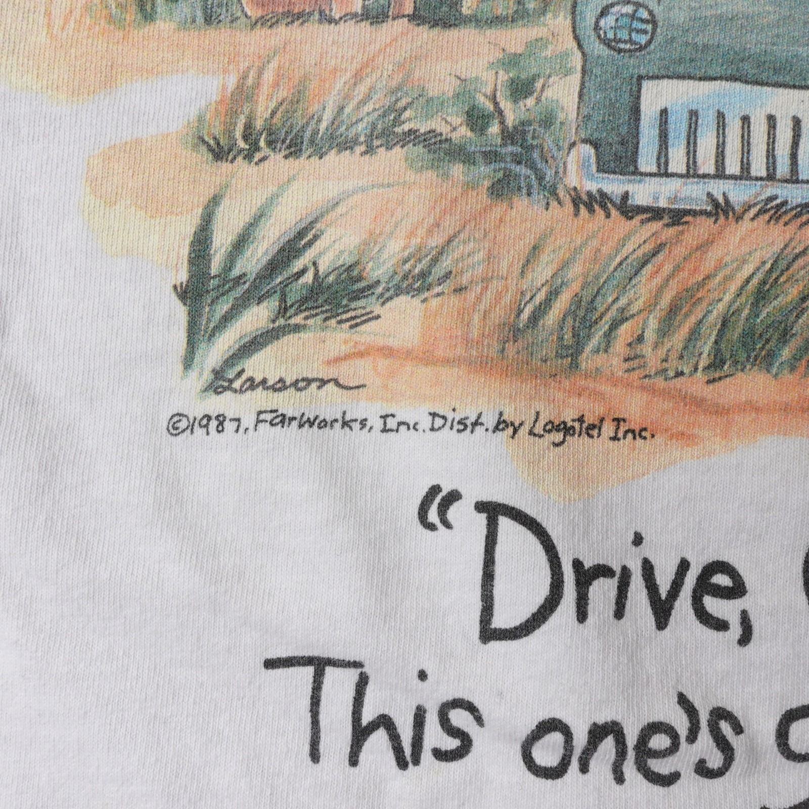 Vintage 80s The Far Side Shirt Lion Coat Hanger Men’s Large T Shirt Cartoon USA gallery