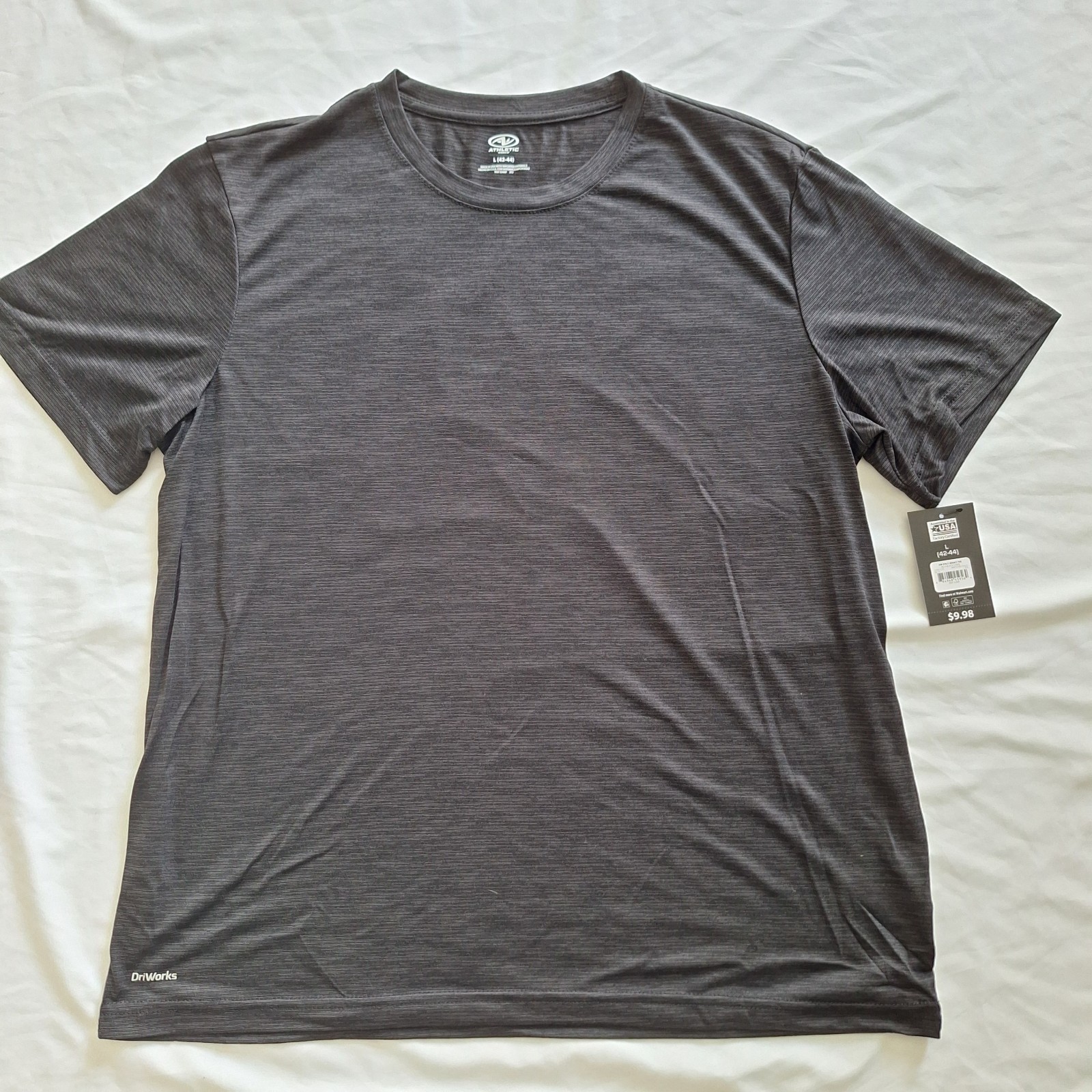 NWT Athletic Works Dri Works Dark Grey Men's T-Shirt L(42-44) gallery