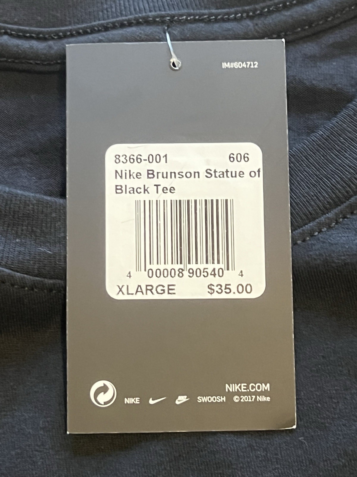 Nike Mens XL NYC Exclusive Statue of Liberty New York Knicks Brunson T-Shirt gallery