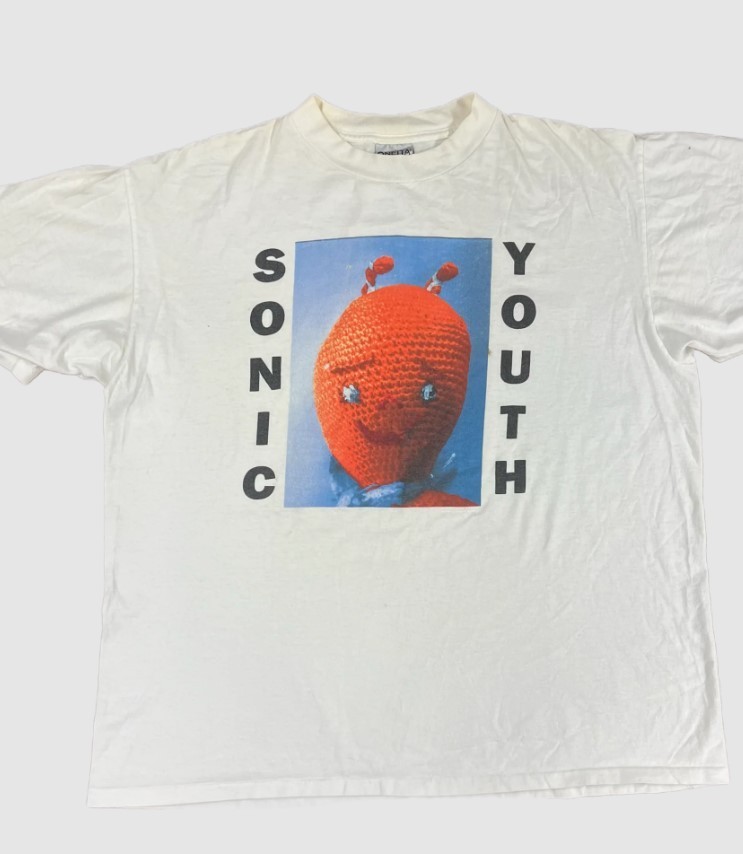 Vintage Sonic Youth “Dirty” Mike Kelley white T-Shirt QT2692