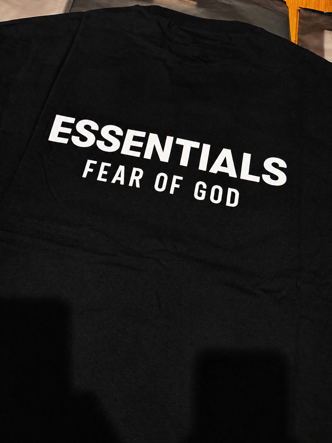 Essentials Fear of God T-Shirt Black 2025 Logo Tee Oversized S-XL New gallery