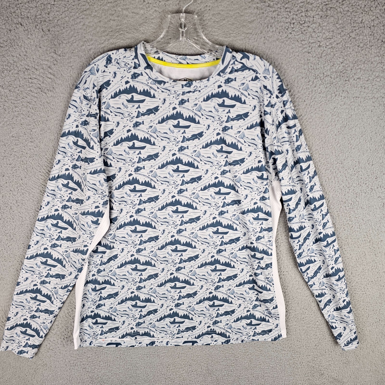 Koofin Fly Fishing T-Shirt Mens Medium Stretch Gear Performance Long Sleeve Tee gallery