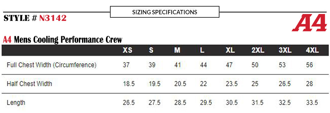 A4 Mens Dri-Fit Workout Running Cooling Performance Crew Jogging T-Shirt - N3142 gallery