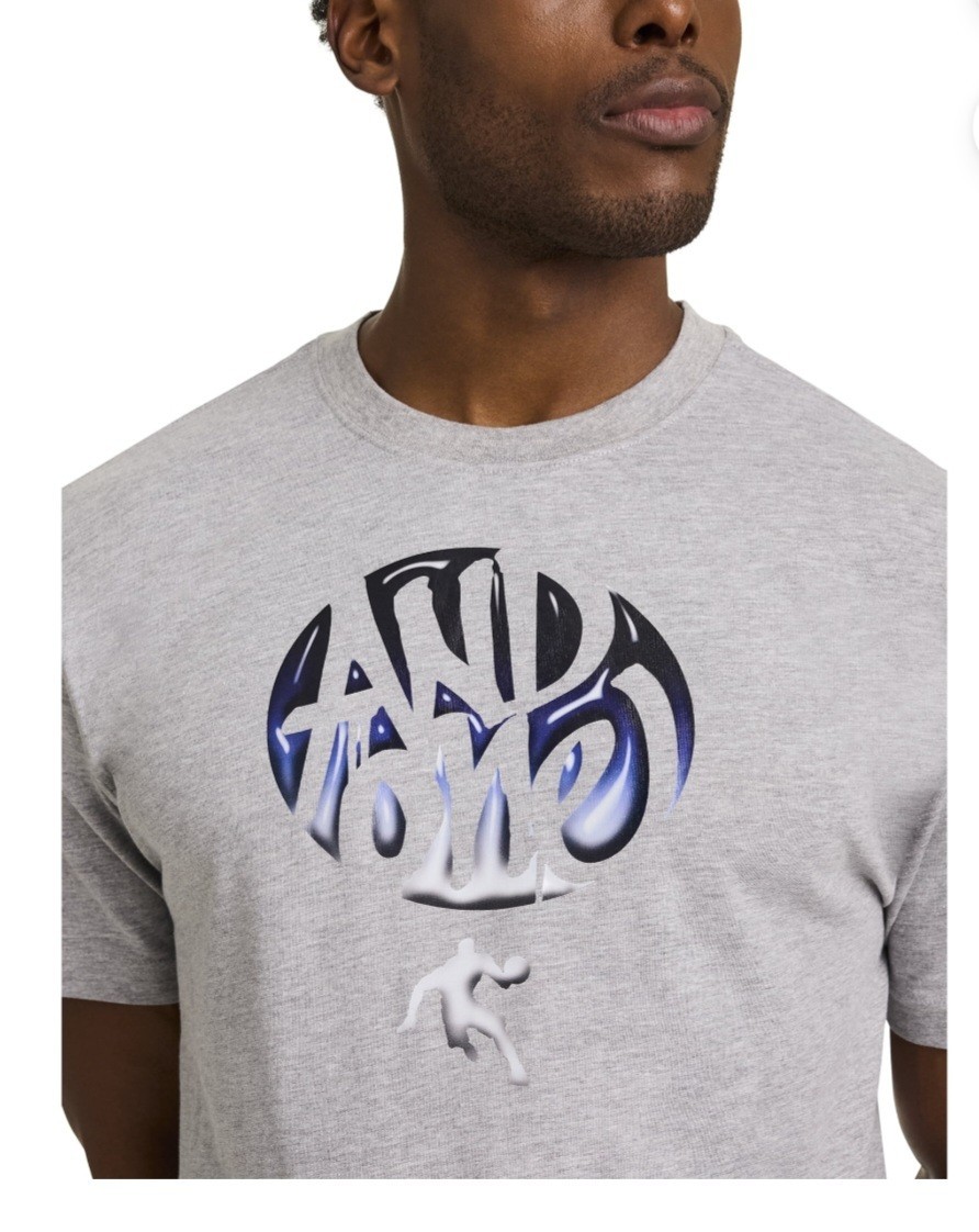AND1 Men's Graphic Gray Short Sleeve T-Shirt Size L NEW Free Shipping gallery