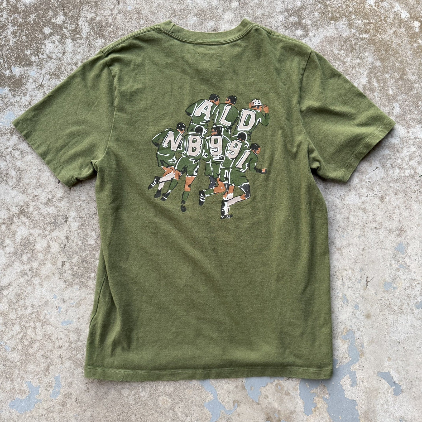 Aimé Leon Dore (ALD) x New Balance 991 Club T Shirt Men’s Size S Olive Green gallery