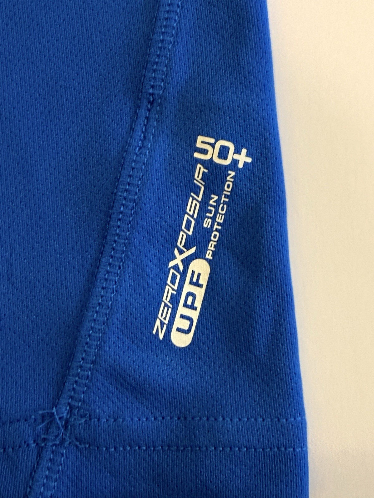 ZeroXposur youth L-14/16 blue T-shirt UPF 50+ Shirt gallery