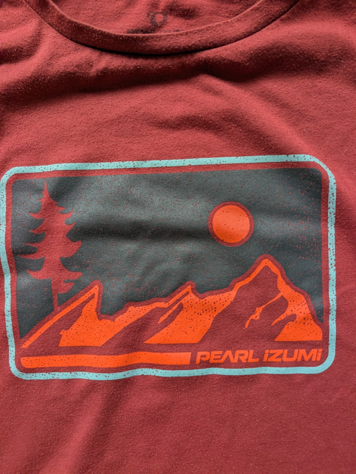 Pearl Izumi Shirt Men's XLarge Red Mountain Outdoor graphic Tee gallery