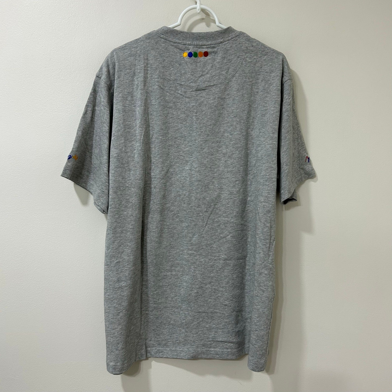 Coogi Vintage Mens Sz Large Gray Short Sleeve T Shirt Embroidered Logo Patterned gallery