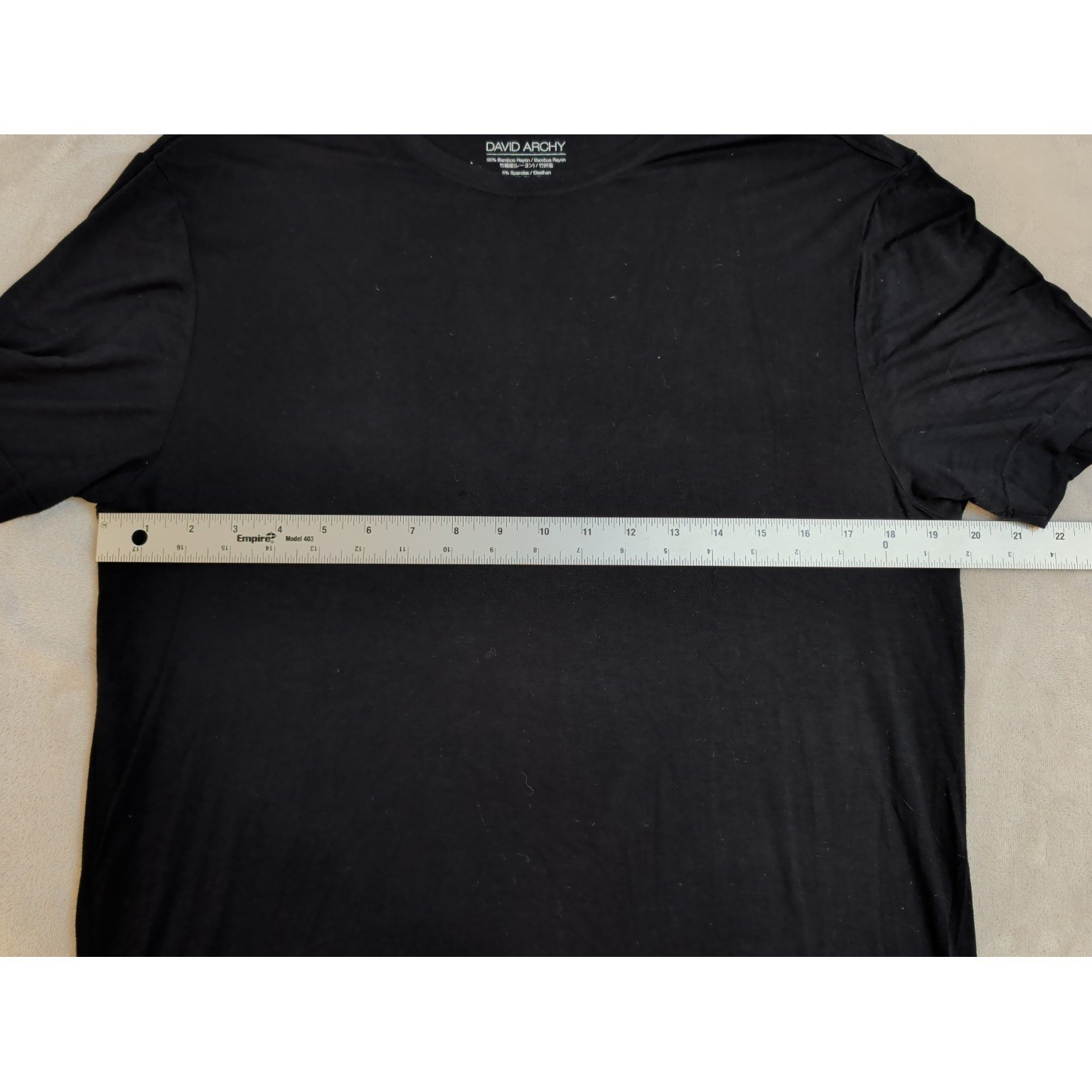 DAVID ARCHY Men's Undershirt Bamboo Rayon Moisture-Wicking T-Shirts Stretch Crew gallery