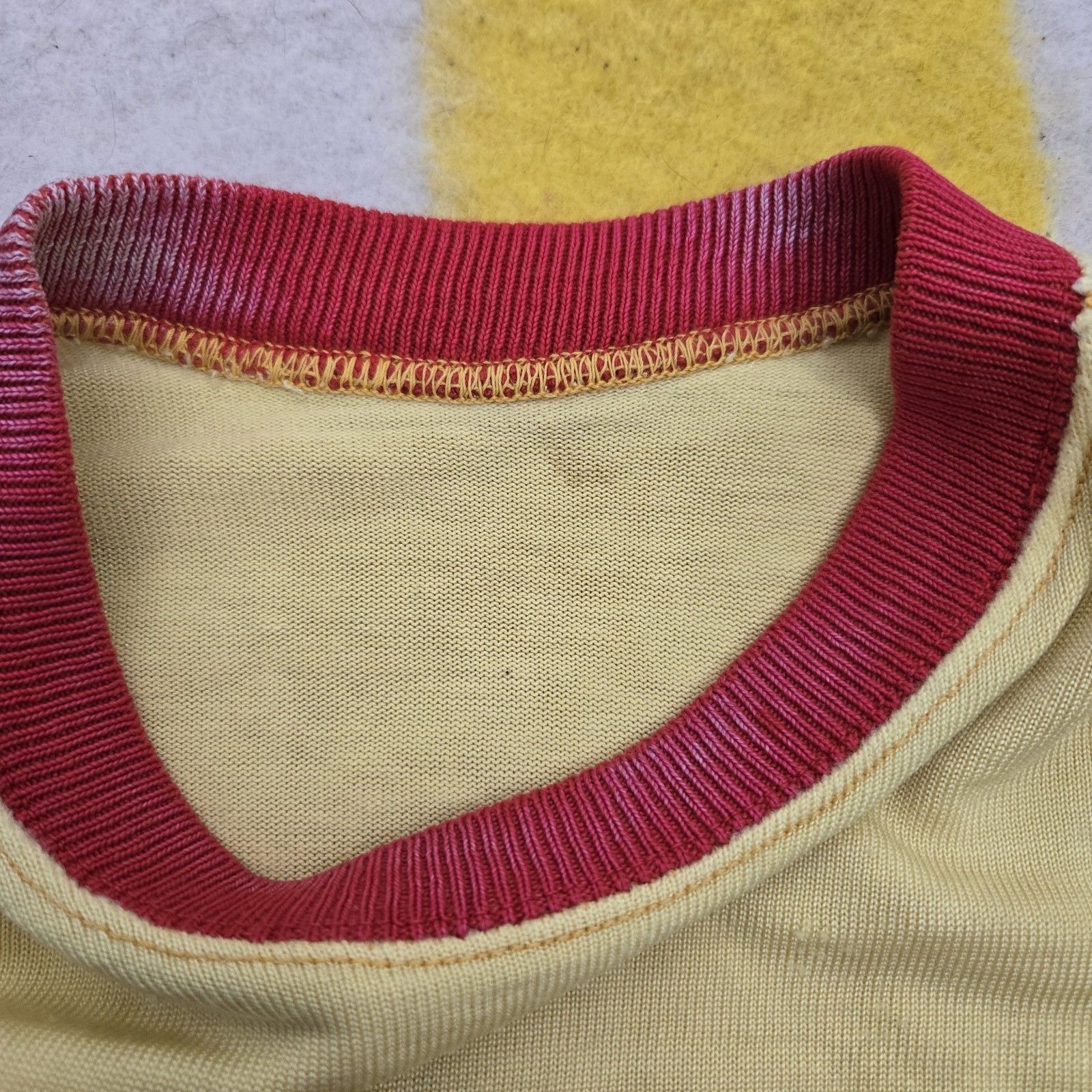 True Vintage 50s 60s Durene USMC Jersey Military Nylon Blend Light Distress Sz M gallery