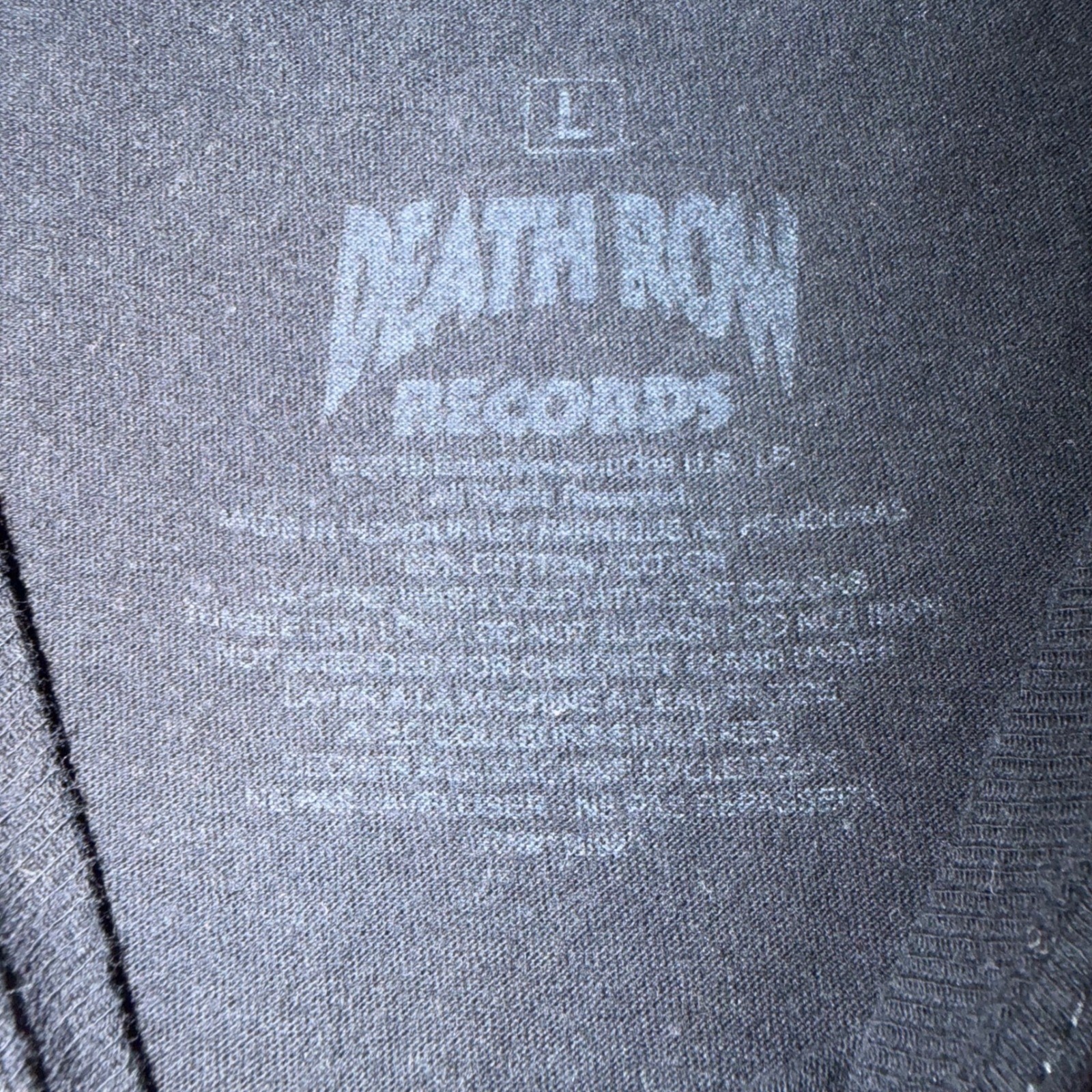 Death Row Records Graphic Tee Mens Large Black Red Logo Hip Hop T-Shirt gallery
