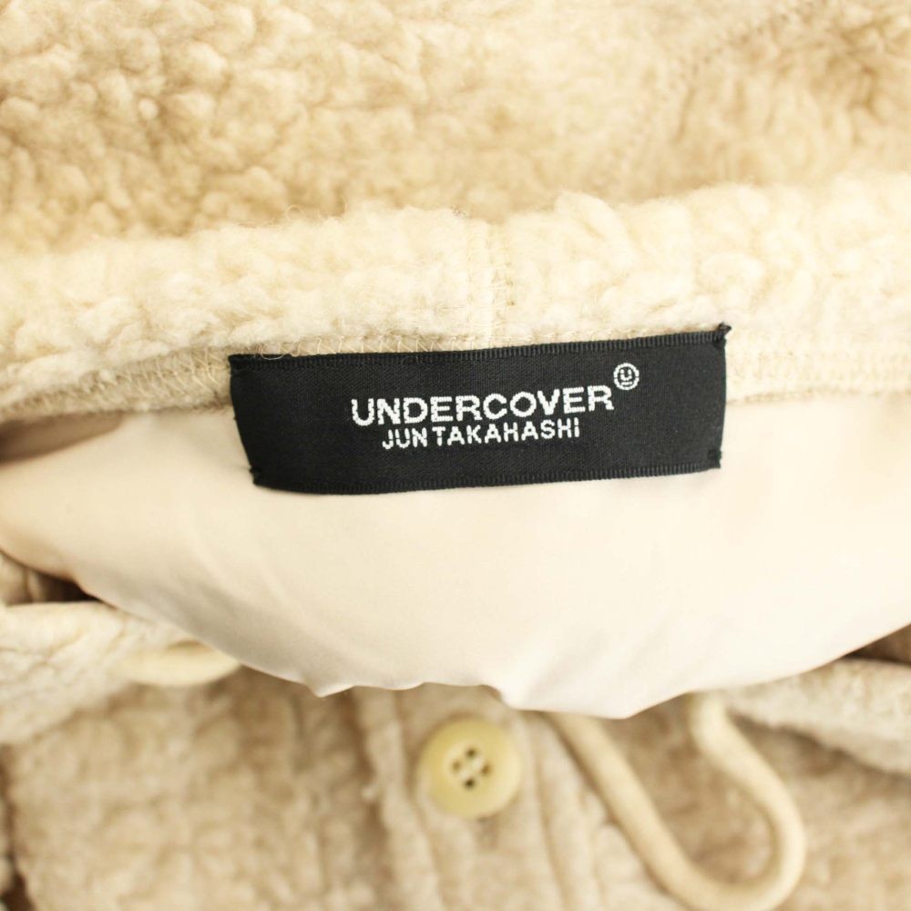 Undercover Beige Wool Blend Hooded Shirt Men's Size 2 B Condition gallery