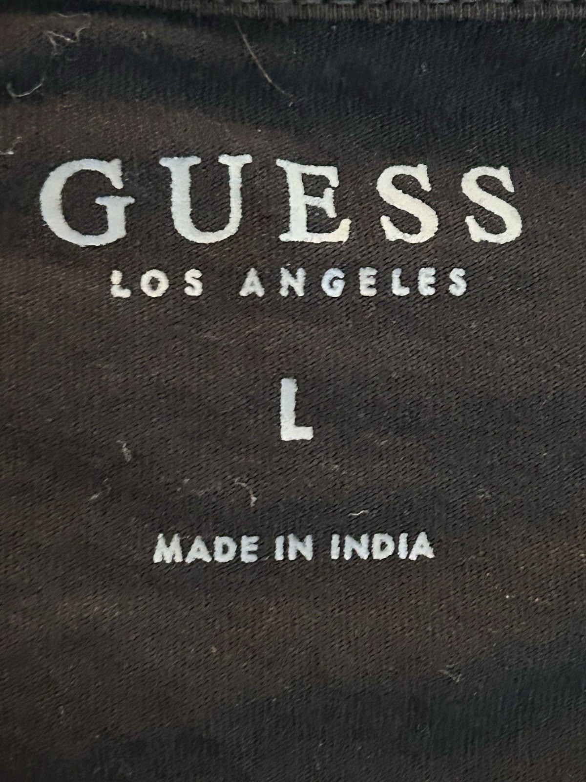 GUESS Men's Black Tiger Graphic Logo Tee Crew Neck Short Sleeve Cotton L gallery