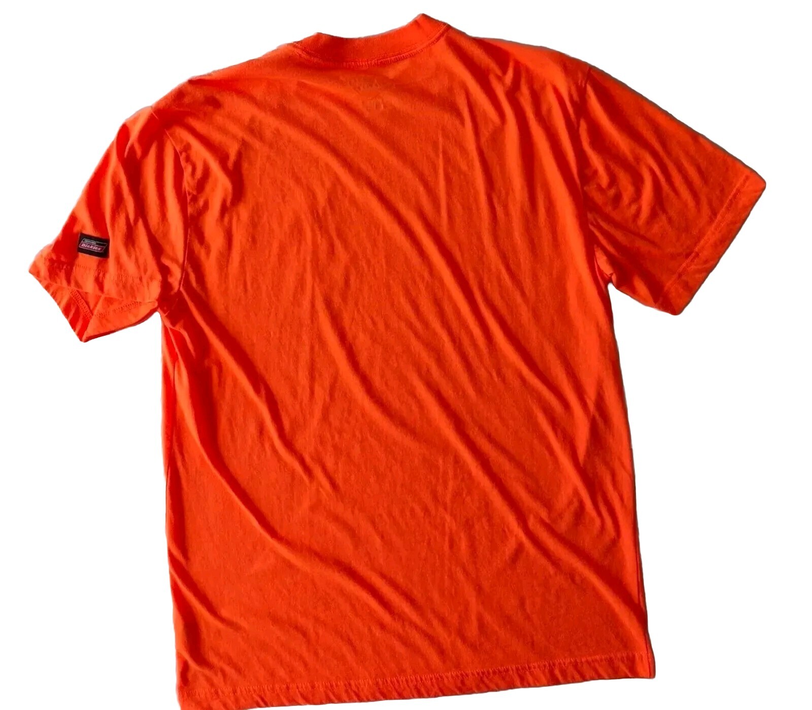 DICKIES Genuine Pocket T-Shirt Orange S/S Men's Size Medium EUC gallery