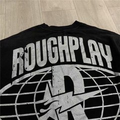 RoughPlay High Street Distressed Washed Skull Print Long Sleeve T-shirt