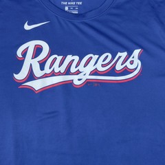 Nike Texas Rangers MLB Performance T-Shirt Mens XXL Blue Short Sleeve Tee