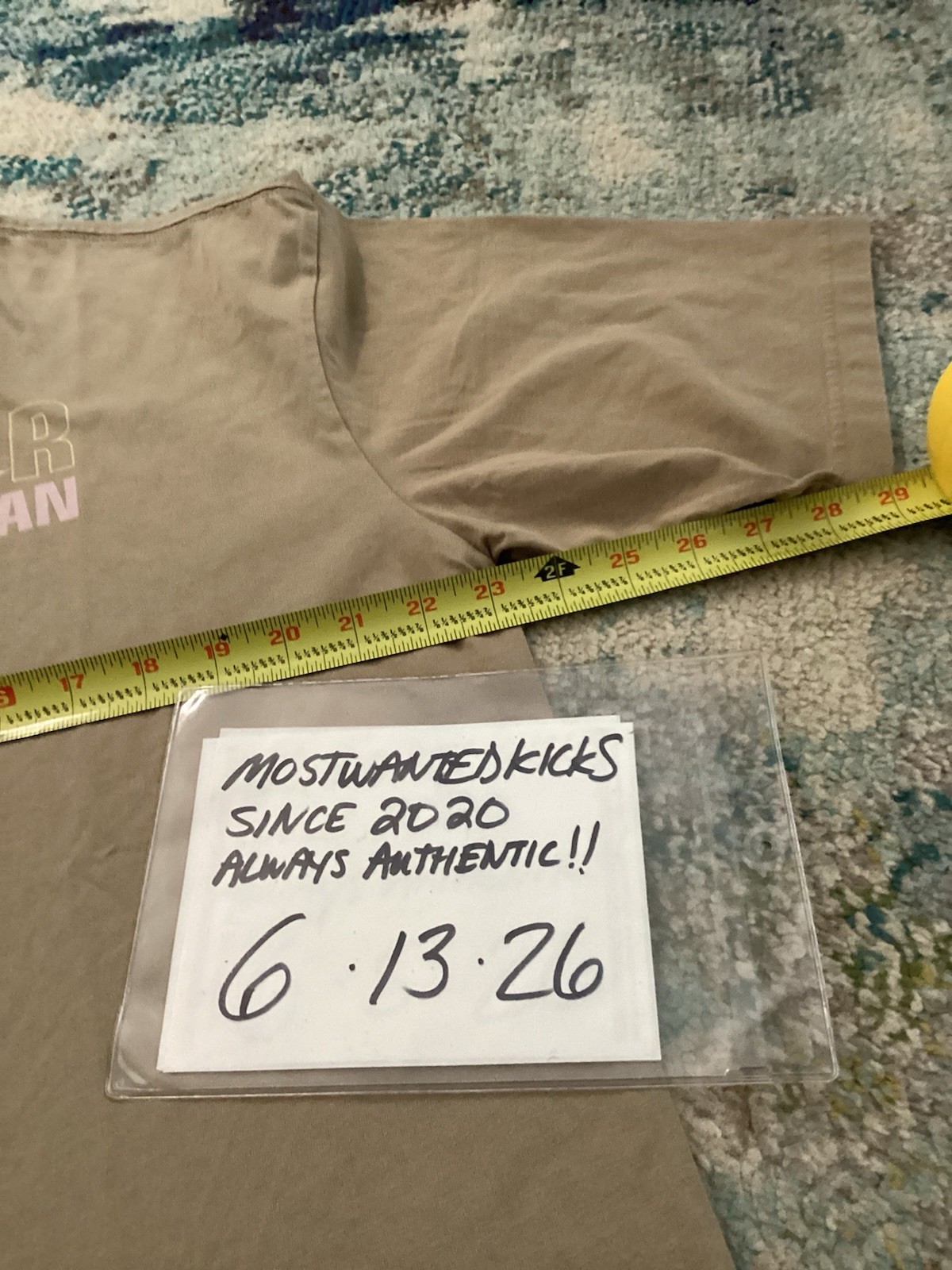 NWT Nike Air Jordan Flight Oversized T-Shirt Khaki & Iced Carmine Men’s Sz S gallery