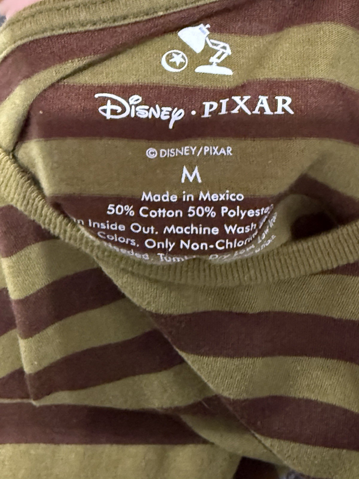 Disney Pixar UP Wilderness Explorer Striped Tshirt w/ Patch - Unisex Men's MED gallery