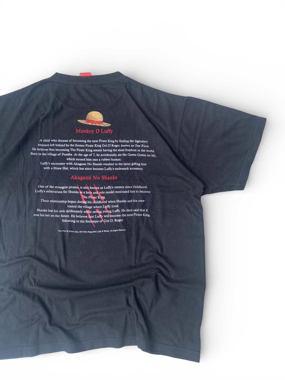 One Piece Luffy Shanks Rare Bootleg Anime Tee XXL Black Graphic Shirt gallery