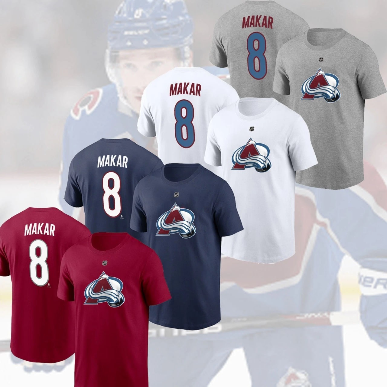 🔥Cale #8 Makar Colorado Team 2025 Name & Number Gift For Avalanche Fans gallery