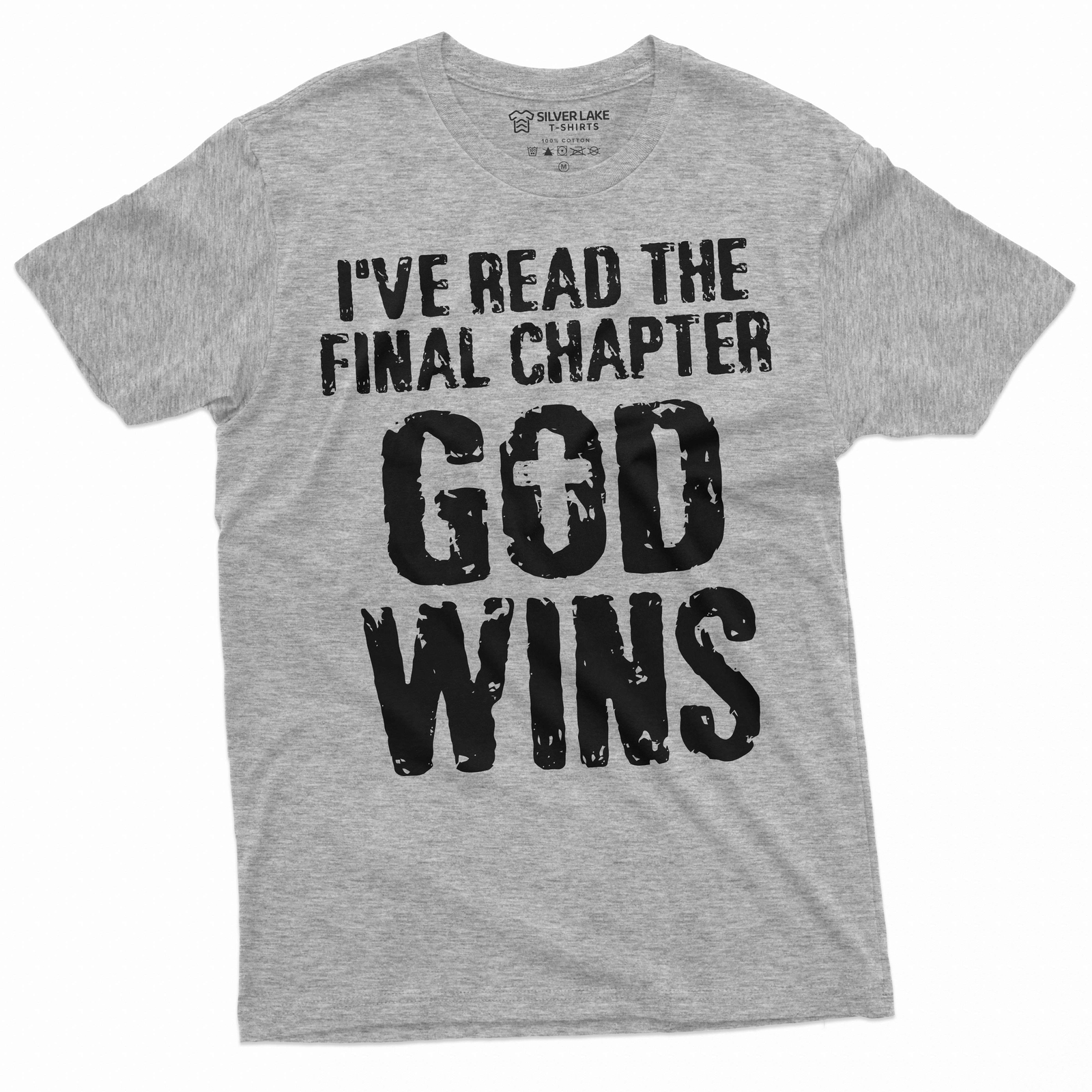 Jesus Christ T-shirt Bible Verse Church Religion Christian Tee God Wins Shirt gallery