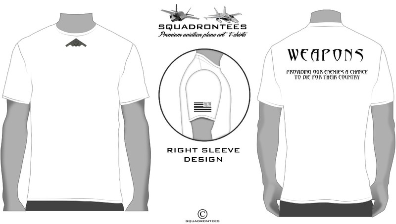 B-2 Neckline Weapons Squadron T-Shirt D4